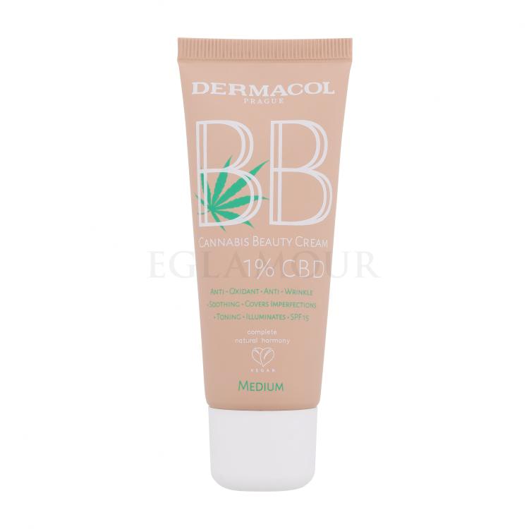 Dermacol BB Cream Cannabis Beauty Cream SPF15 Krem BB dla kobiet 30 ml Odcień 2 Medium