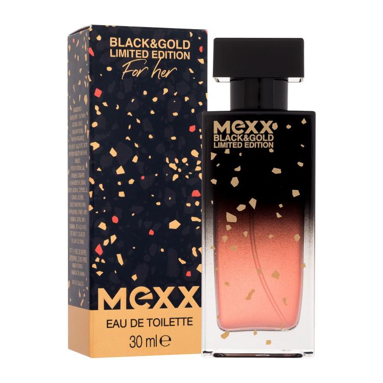 mexx black & gold for her woda toaletowa 30 ml   