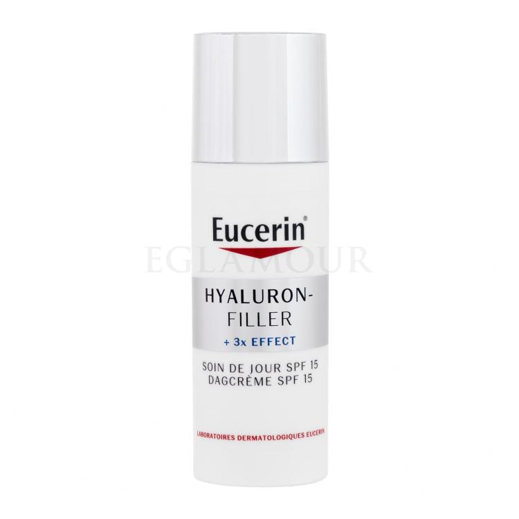 Eucerin Hyaluron-Filler + 3x Effect Day SPF15 Krem do twarzy na dzień dla kobiet 50 ml Uszkodzone pudełko