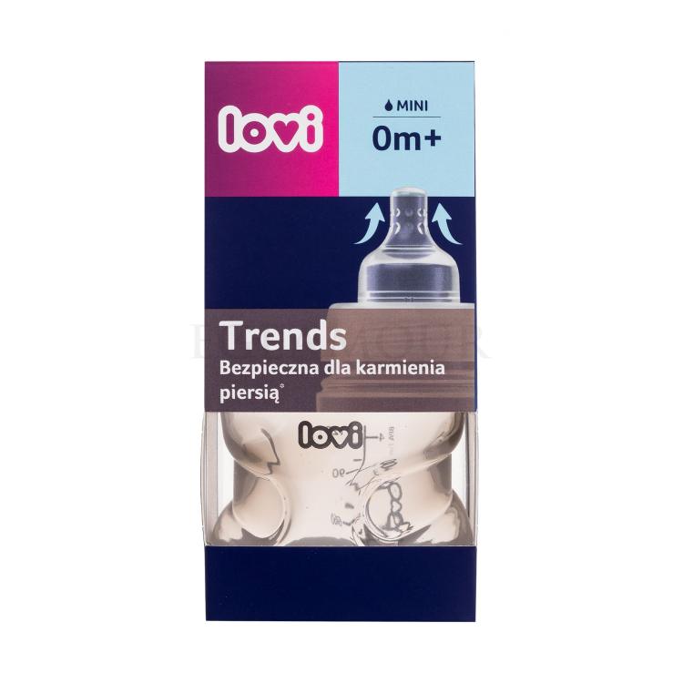 LOVI Trends Bottle 0m+ Beige Butelki dla niemowląt dla dzieci 120 ml