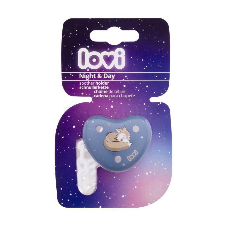 LOVI Night &amp; Day Soother Holder Boy Łańcuszek do smoczka dla dzieci 1 szt