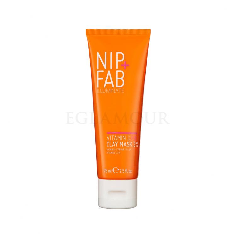 NIP+FAB Illuminate Vitamin C Fix Clay Mask 3% Maseczka do twarzy dla kobiet 75 ml