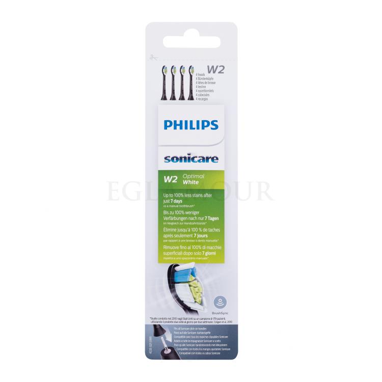 Philips Sonicare Optimal White W2 HX6064/11 Black Wymianna głowica Zestaw