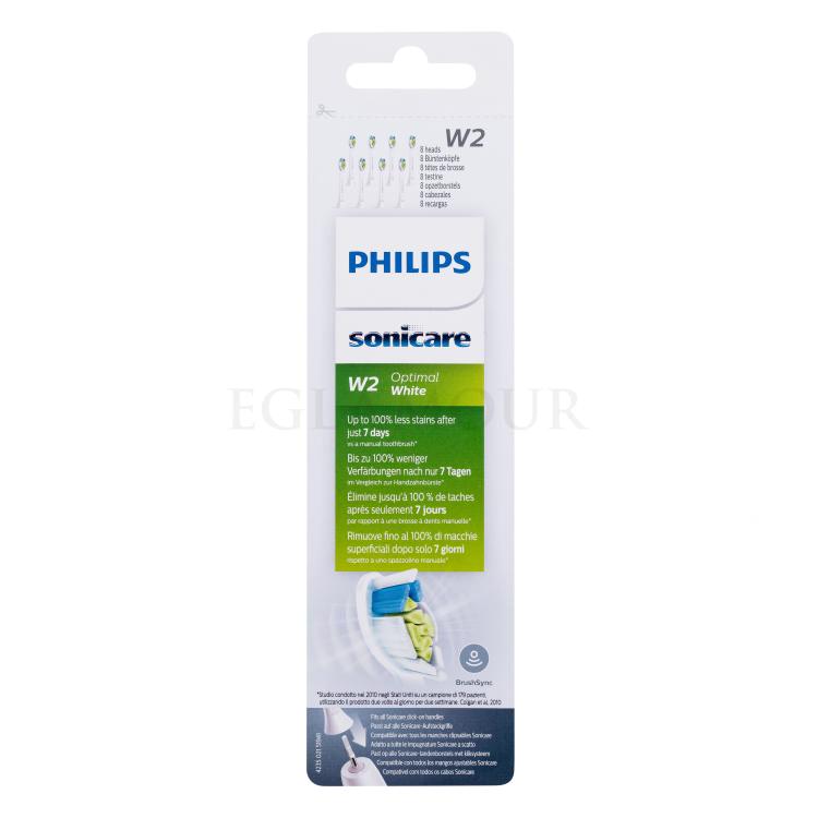 Philips Sonicare Optimal White W2 HX6068/12 White Wymianna głowica Zestaw