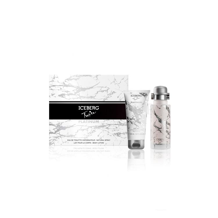 iceberg twice platinum woda toaletowa 125 ml   zestaw