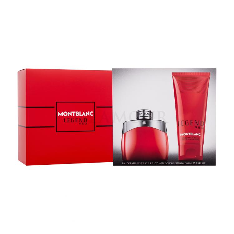 montblanc legend red woda perfumowana 50 ml   zestaw 