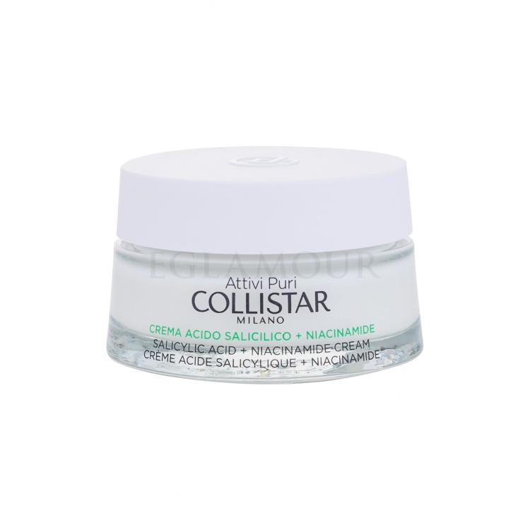 Collistar Pure Actives (Attivi Puri) Salicylic Acid + Niacinamide Cream Krem do twarzy na dzień dla kobiet 50 ml