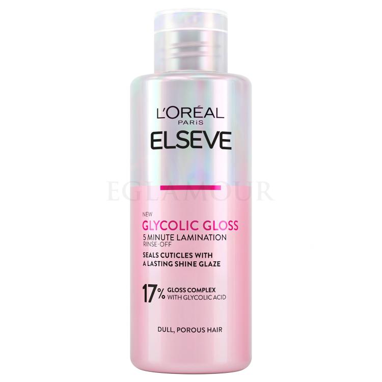 L&#039;Oréal Paris Elseve Glycolic Gloss 5 Minute Lamination Maska do włosów dla kobiet 200 ml