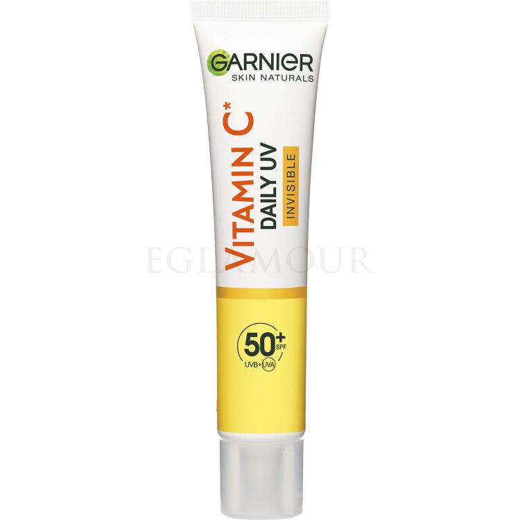 Garnier Skin Naturals Vitamin C Daily UV Invisible SPF50+ Krem do twarzy na dzień dla kobiet 40 ml