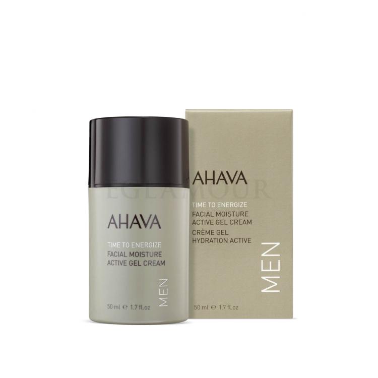 AHAVA Men Time To Energize Facial Moisture Active Gel Cream Krem do twarzy na dzień dla mężczyzn 50 ml