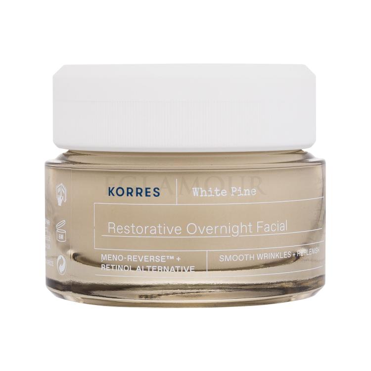 Korres White Pine Restorative Overnight Facial Cream Krem na noc dla kobiet 40 ml