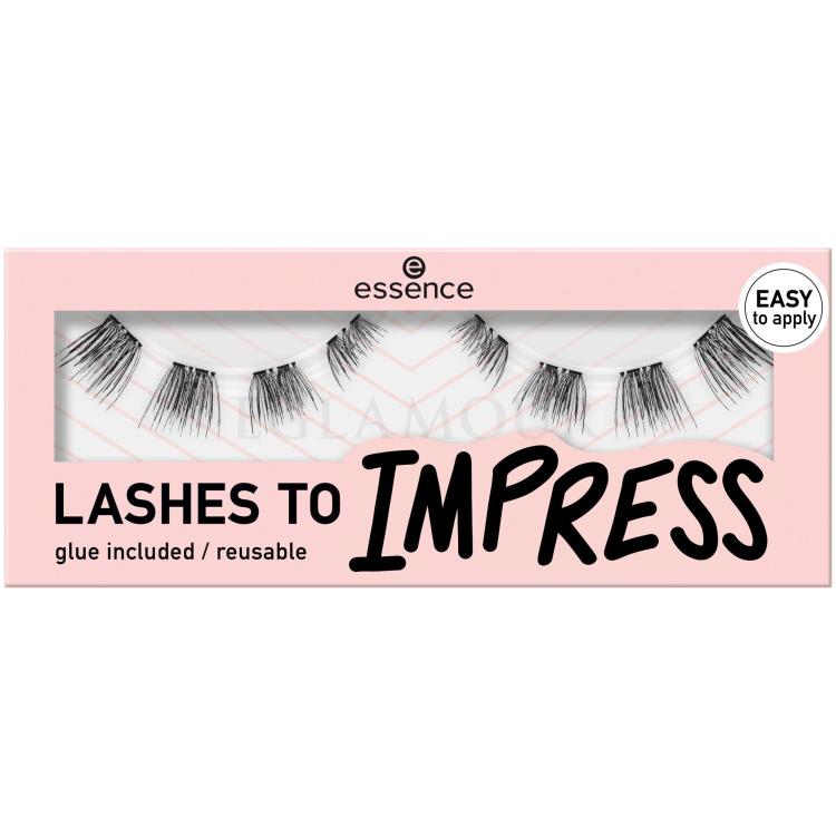 Essence Lashes To Impress 08 Pre-Cut Lashes Sztuczne rzęsy dla kobiet 1 szt