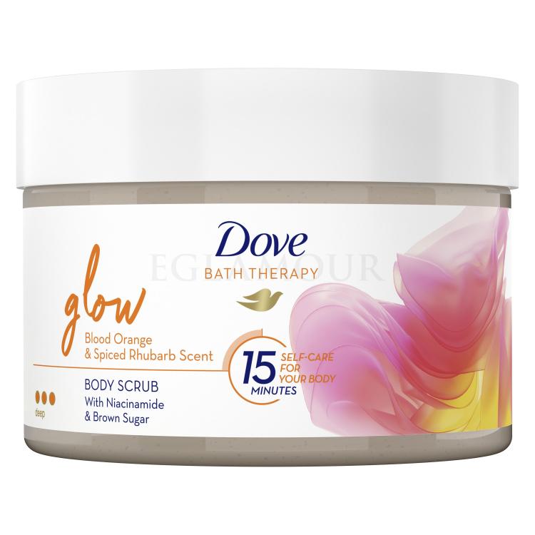 Dove Bath Therapy Glow Body Scrub Peeling do ciała dla kobiet 295 ml