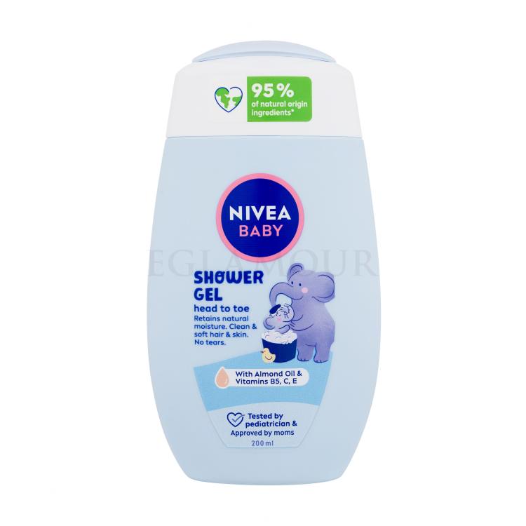 Nivea Baby Head To Toe Shower Gel Żel pod prysznic dla dzieci 200 ml