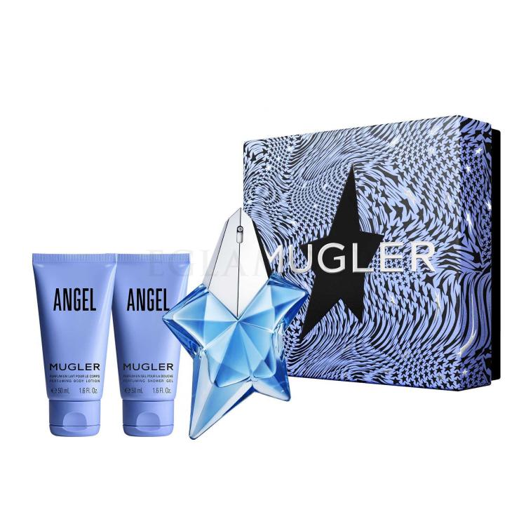 Mugler Angel SET1 Zestaw woda perfumowana 25 ml + mleczko do ciała 50 ml + żel pod prysznic 50 ml