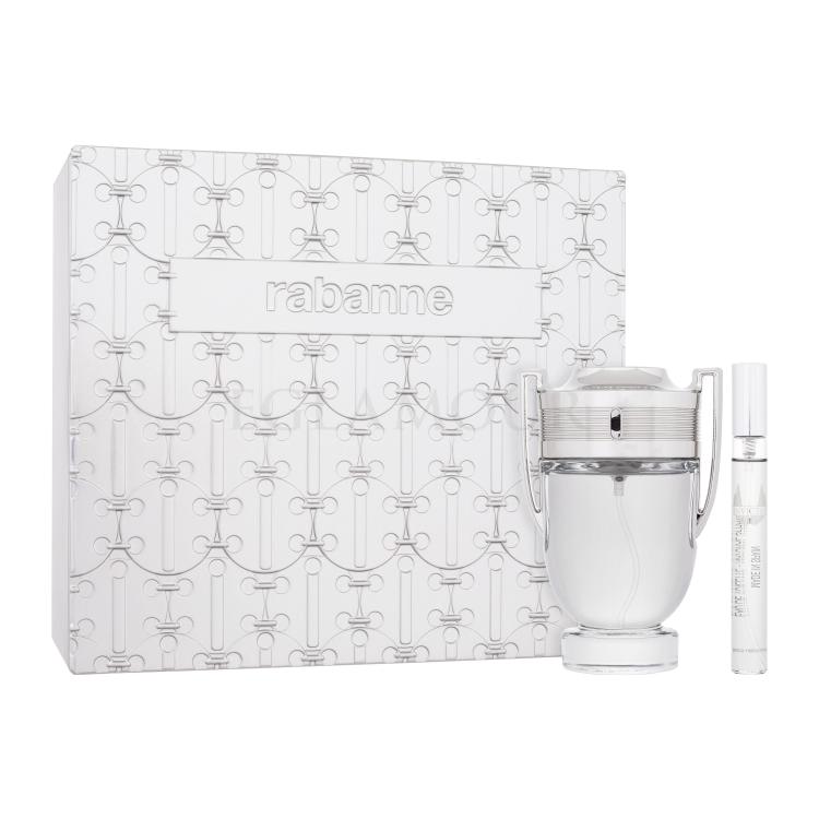 Paco Rabanne Invictus SET1 Zestaw woda toaletowa 100 ml + woda toaletowa 10 ml + metalowa puszka