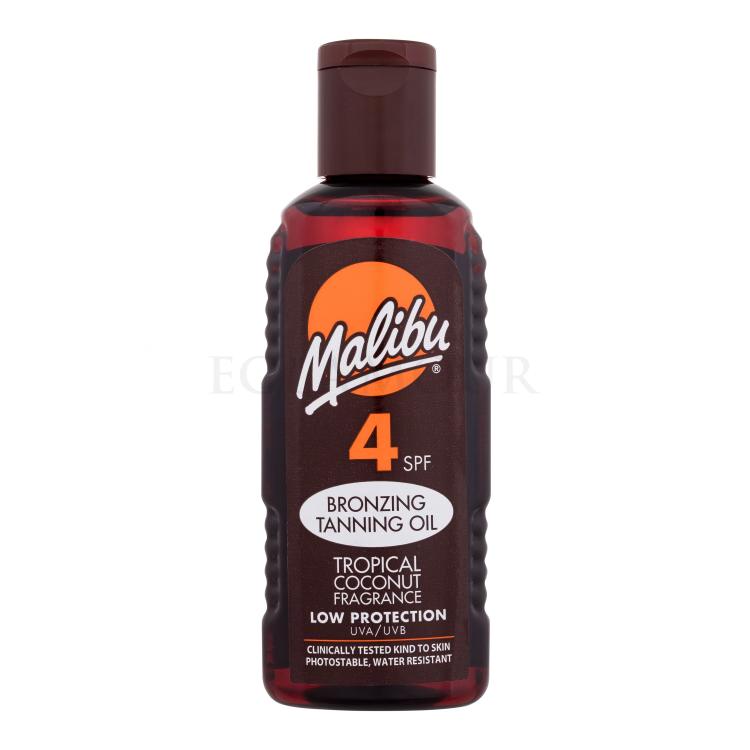 Malibu Bronzing Tanning Oil SPF4 Preparat do opalania ciała dla kobiet 100 ml