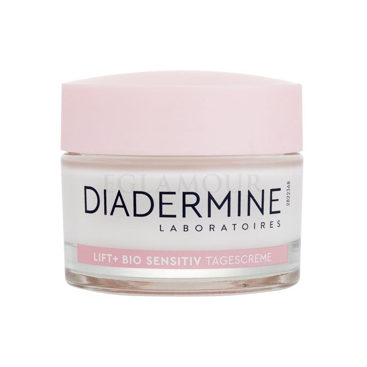 Diadermine Lift+ Bio Sensitiv Anti-Age Day Cream Krem do twarzy na dzień dla kobiet 50 ml Uszkodzone pudełko