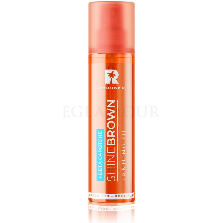 Byrokko Shine Brown Beta Carotene Tanning Maximiser Oil Preparat do opalania ciała dla kobiet 150 ml