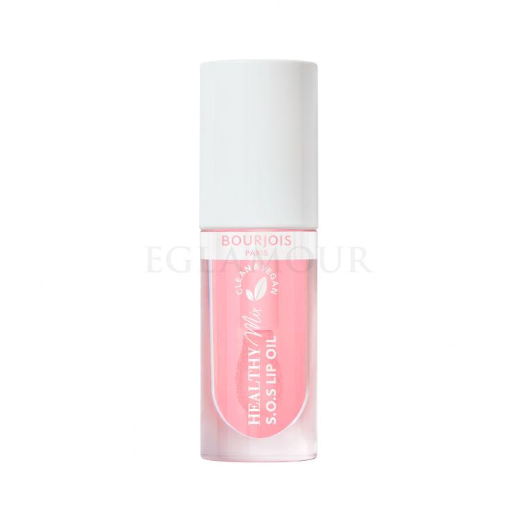 BOURJOIS Paris Healthy Mix Clean &amp; Vegan S.O.S Lip Oil Olejek do ust dla kobiet 4,5 ml Odcień 1 Douceur De Rose