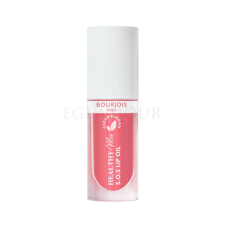 BOURJOIS Paris Healthy Mix Clean &amp; Vegan S.O.S Lip Oil Olejek do ust dla kobiet 4,5 ml Odcień 4 Pink Passion