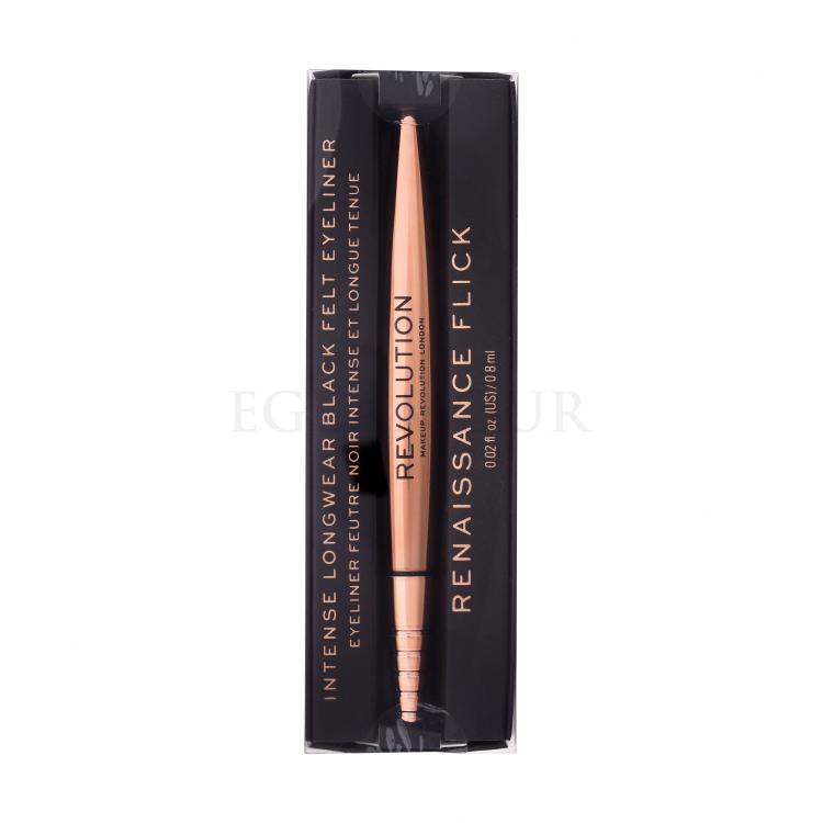 Makeup Revolution London Renaissance Flick Eyeliner dla kobiet 0,8 g Odcień Black