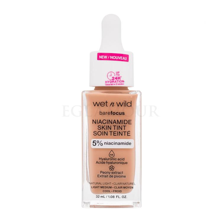 Wet n Wild Bare Focus Niacinamide Skin Tint Podkład dla kobiet 32 ml Odcień Natural Light