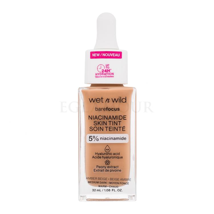 Wet n Wild Bare Focus Niacinamide Skin Tint Podkład dla kobiet 32 ml Odcień Medium Dark