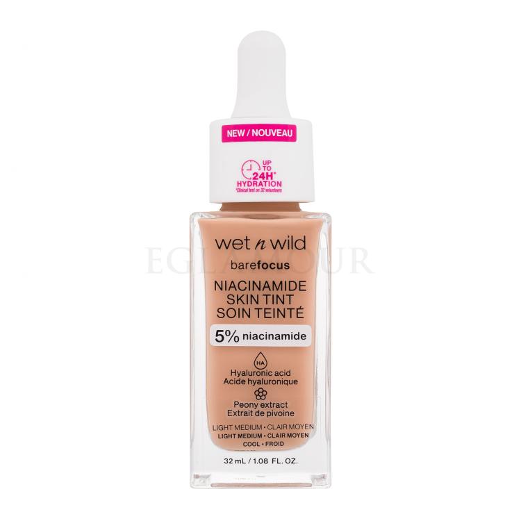 Wet n Wild Bare Focus Niacinamide Skin Tint Podkład dla kobiet 32 ml Odcień Light Medium