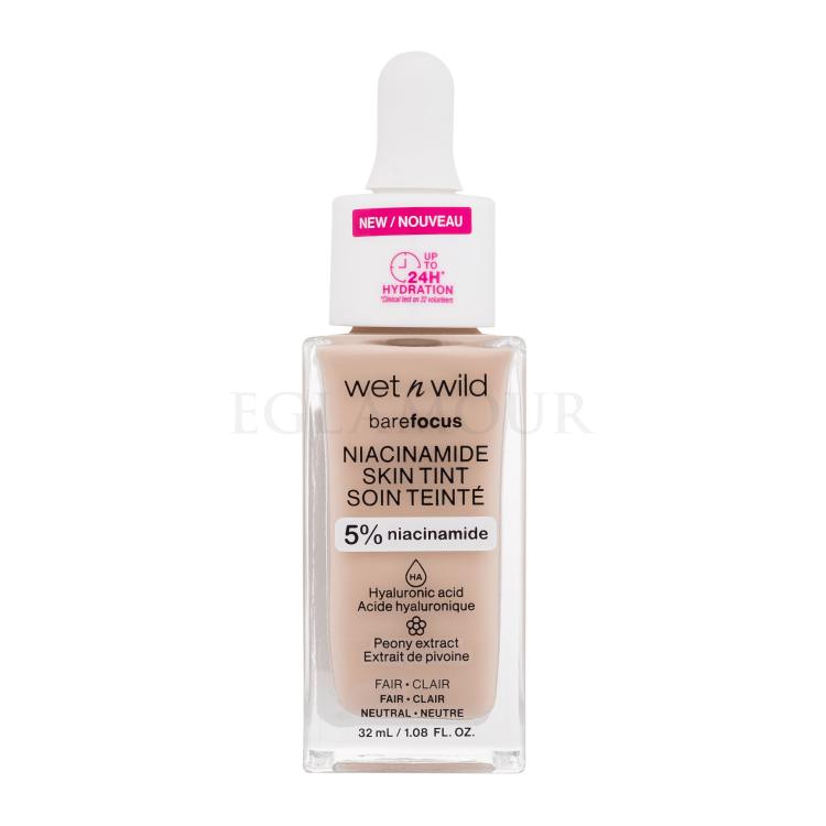 Wet n Wild Bare Focus Niacinamide Skin Tint Podkład dla kobiet 32 ml Odcień Fair