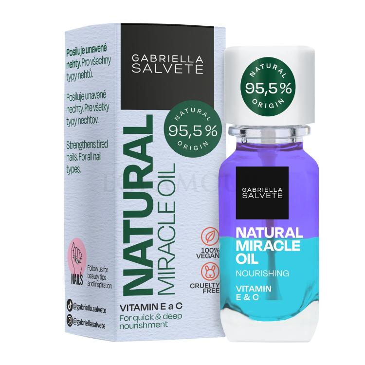 Gabriella Salvete Natural Nail Care Natural Miracle Oil Pielęgnacja paznokci dla kobiet 11 ml