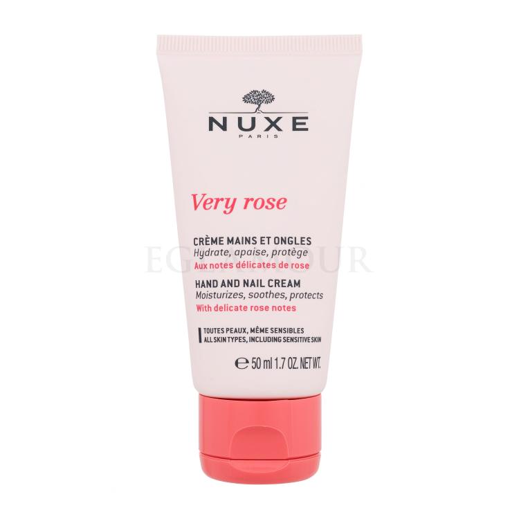 NUXE Very Rose Hand And Nail Cream Krem do rąk dla kobiet 50 ml