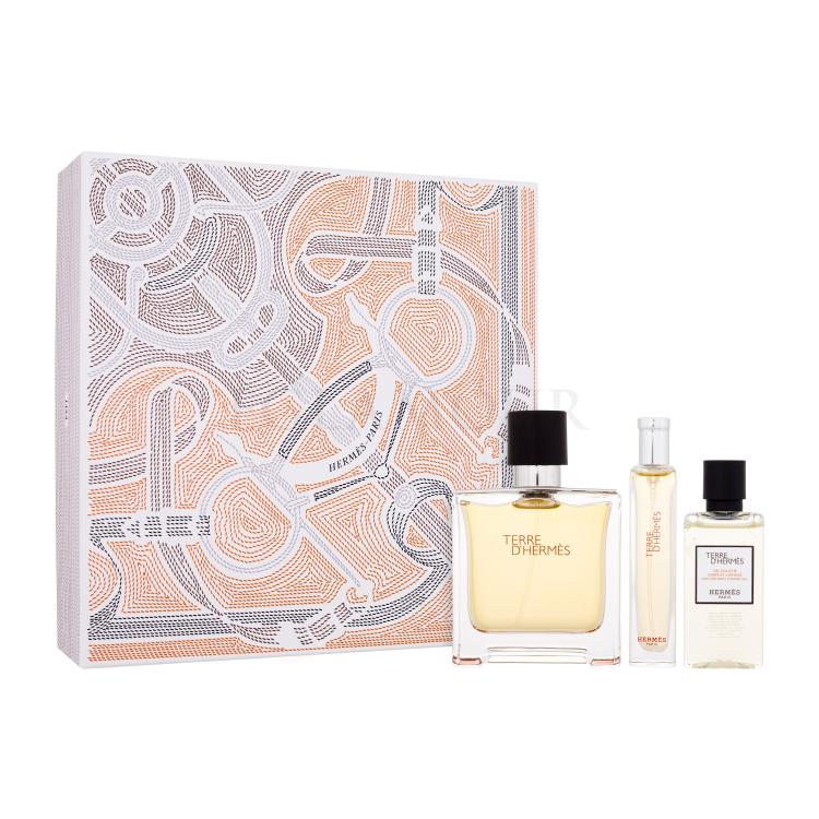 Hermes Terre d´Hermès Zestaw perfumy 75 ml + perfumy 15 ml + żel pod prysznic 40 ml