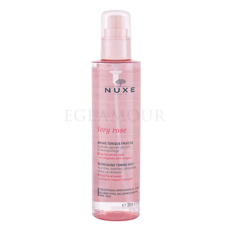 NUXE Very Rose Refreshing Toning Wody i spreje do twarzy dla kobiet 200 ml tester