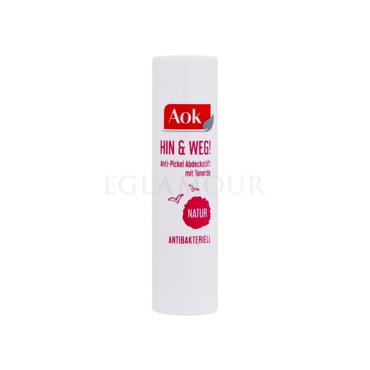 Aok There &amp; Away Anti-Pimple Concealer with Clay Korektor dla kobiet 3,2 g Uszkodzone pudełko