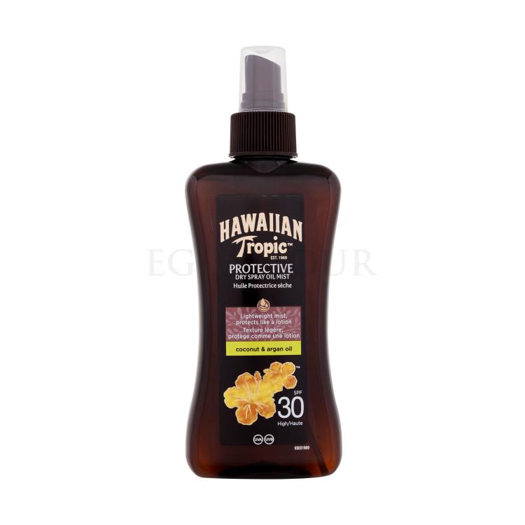 Hawaiian Tropic Protective Dry Spray Oil SPF30 Preparat do opalania ciała 200 ml