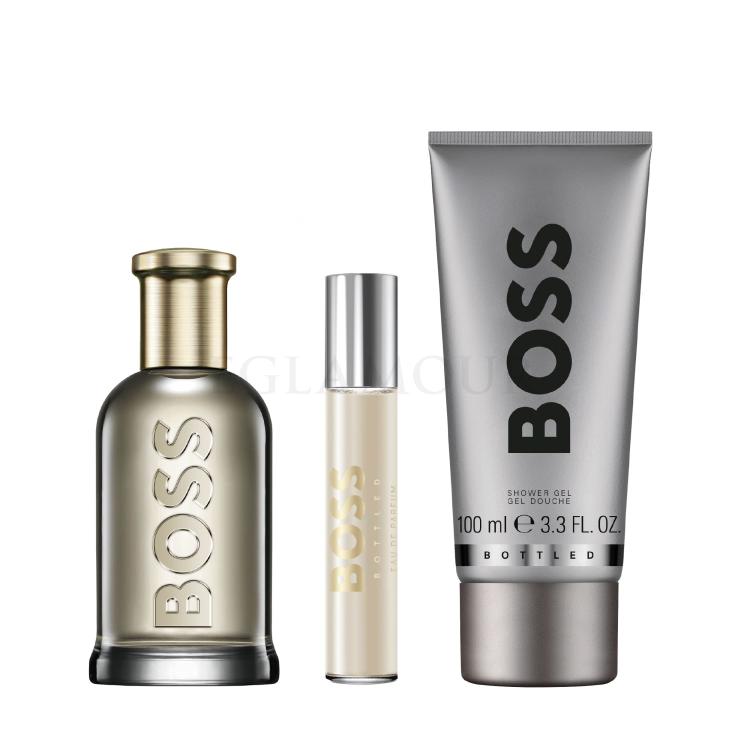 HUGO BOSS Boss Bottled Zestaw woda perfumowana 100 ml + woda perfumowana 10 ml + żel pod prysznic 100 ml