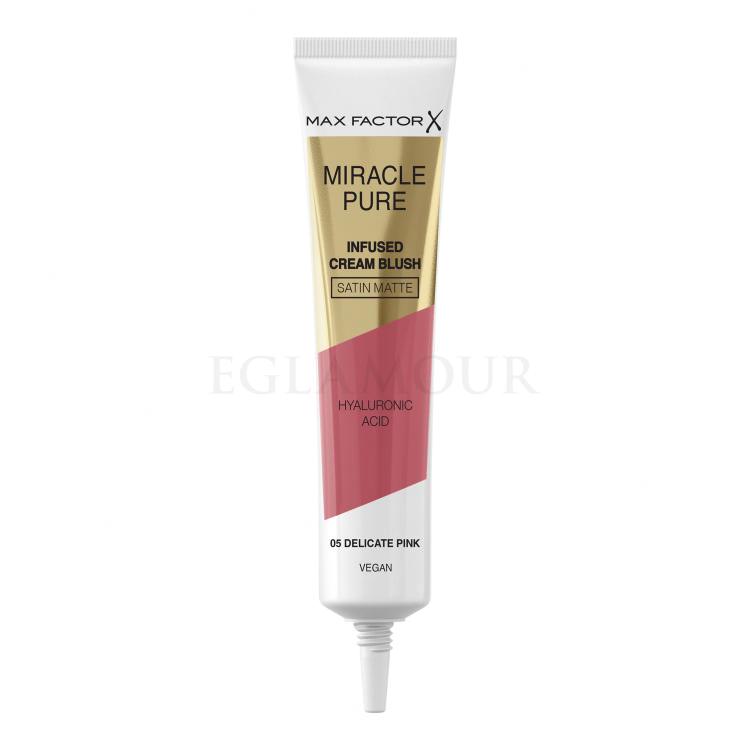 Max Factor Miracle Pure Infused Cream Blush Róż dla kobiet 15 ml Odcień 05 Delicate Pink