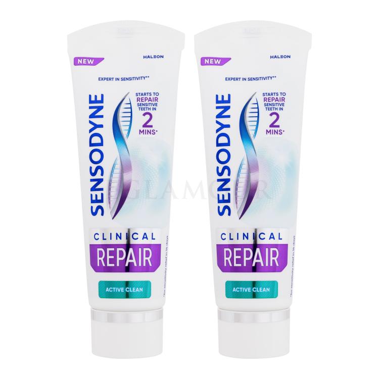 Sensodyne Clinical Repair Active Clean Duo Pasta do zębów Zestaw