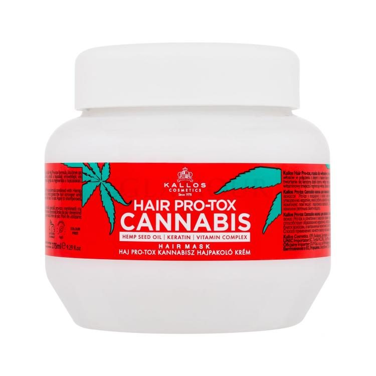 Kallos Cosmetics Hair Pro-Tox Cannabis Maska do włosów dla kobiet 275 ml