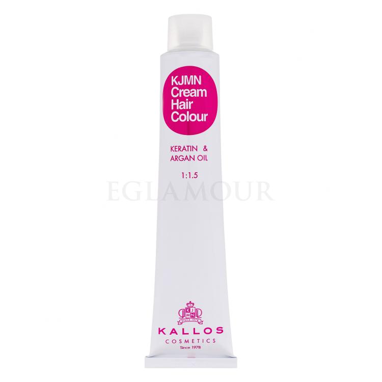 Kallos Cosmetics KJMN Cream Hair Colour Keratin &amp; Argan Oil Farba do włosów dla kobiet 100 ml Odcień 10.31 Platinum Golden Ash Blond