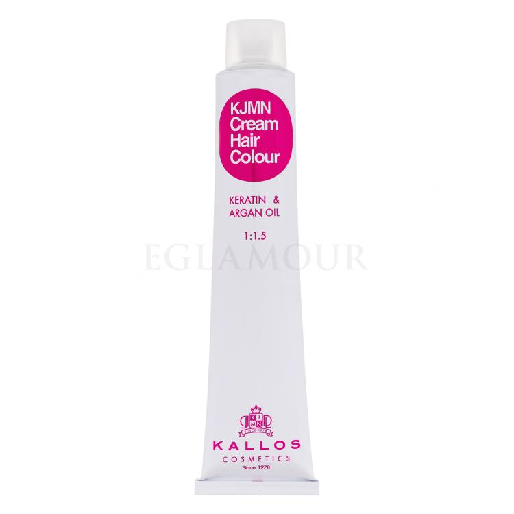 Kallos Cosmetics KJMN Cream Hair Colour Keratin &amp; Argan Oil Farba do włosów dla kobiet 100 ml Odcień 7.0 Medium Blond