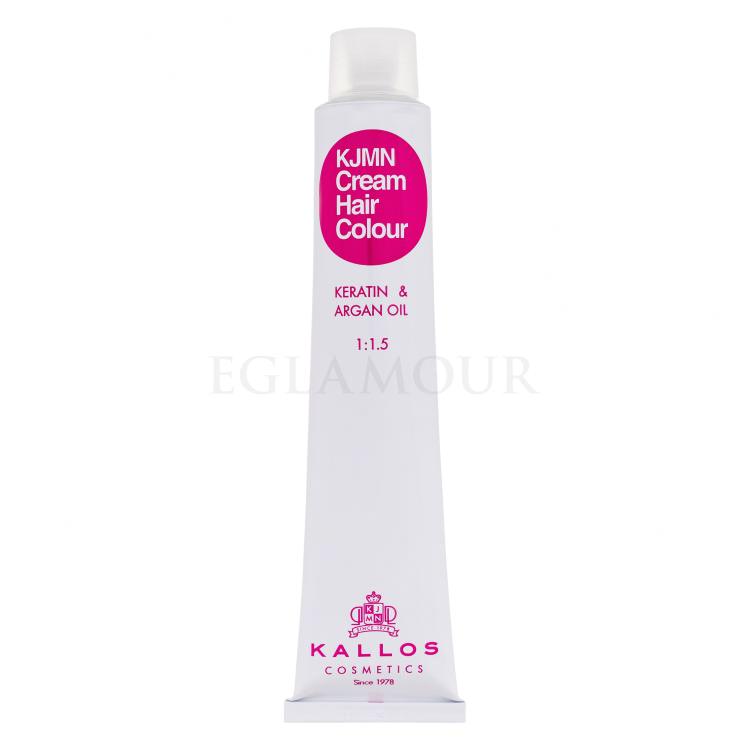 Kallos Cosmetics KJMN Cream Hair Colour Keratin &amp; Argan Oil Farba do włosów dla kobiet 100 ml Odcień 11.1 Very Light Ash Blond Extra