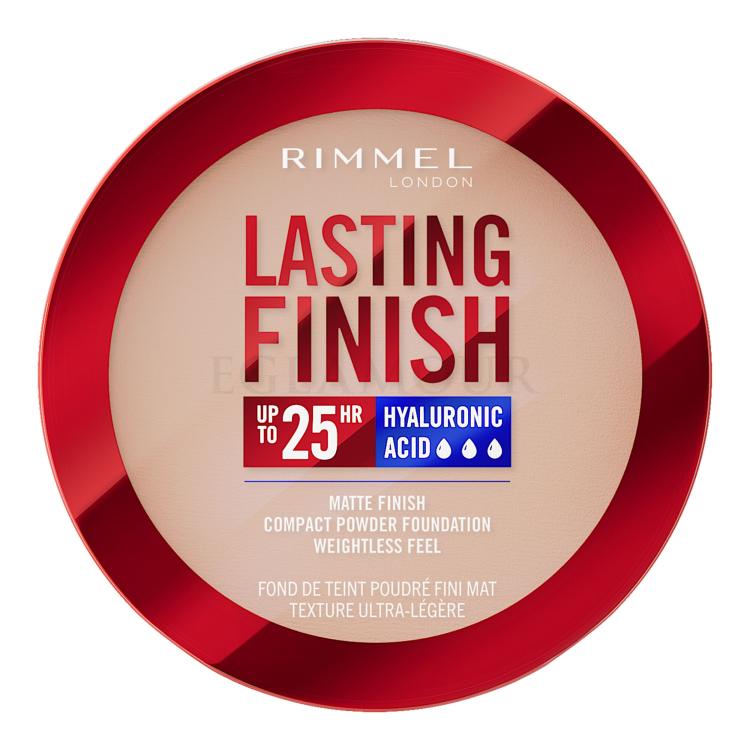 Rimmel London Lasting Finish 25H Compact Powder Foundation SPF20 Podkład dla kobiet 7 g Odcień 004 Rose Ivory