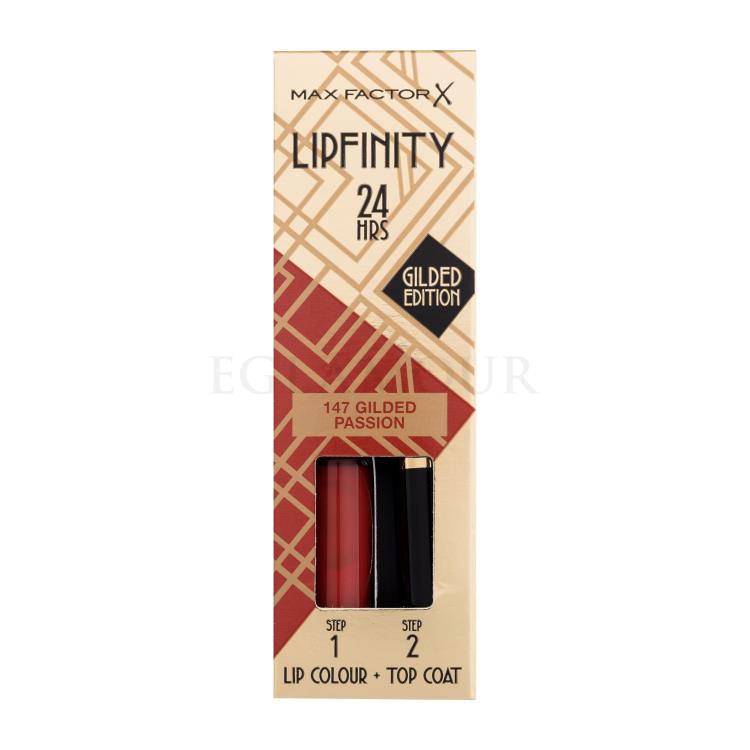 Max Factor Lipfinity 24HRS Lip Colour Pomadka dla kobiet 4,2 g Odcień 147 Gilded Passion Uszkodzone pudełko