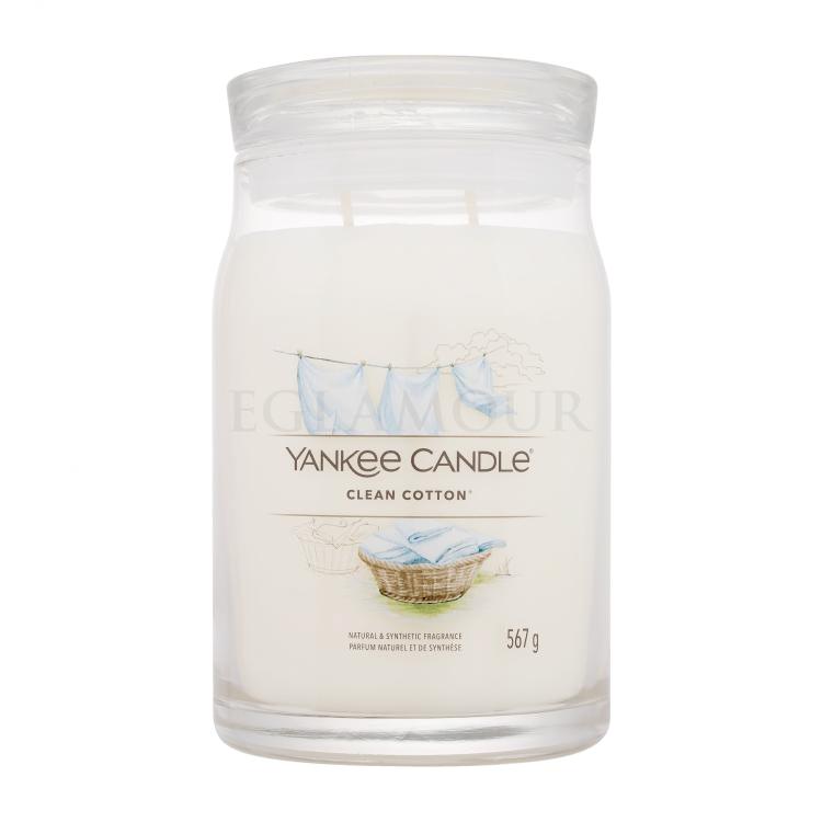 Yankee Candle Signature Clean Cotton Świeczka zapachowa 567 g