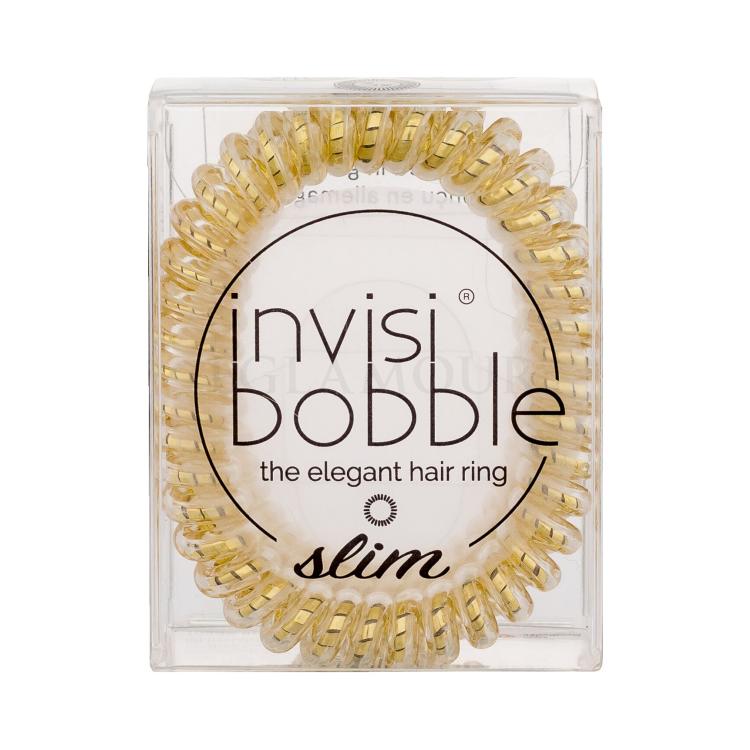 Invisibobble Slim Gumka do włosów dla kobiet Odcień Stay Gold Zestaw