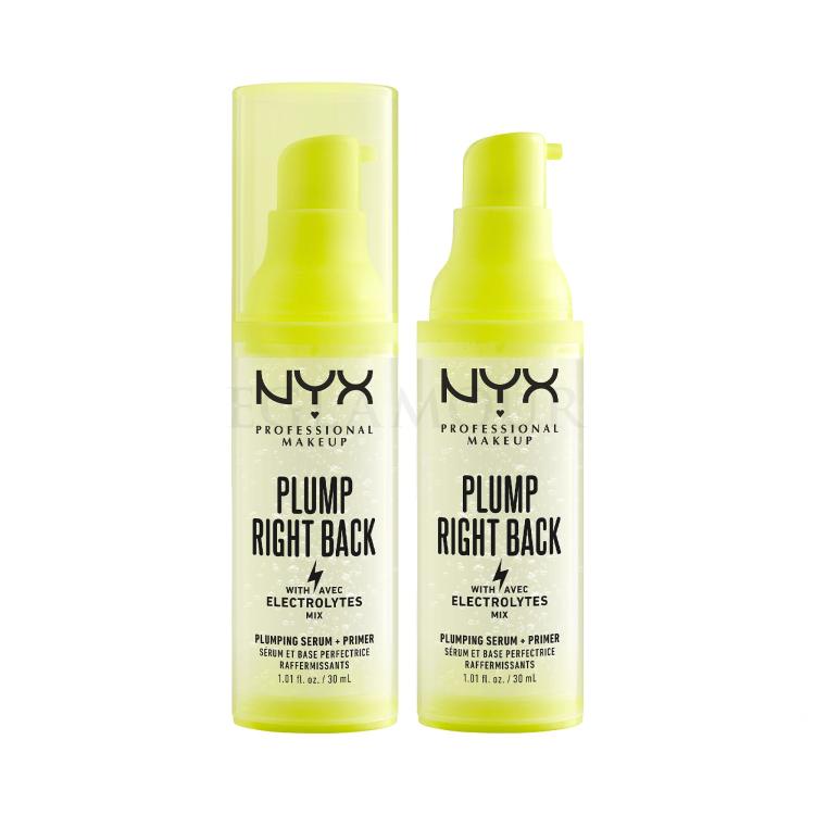 Zestaw Baza pod makijaż NYX Professional Makeup Plump Right Back Plumping Serum + Primer