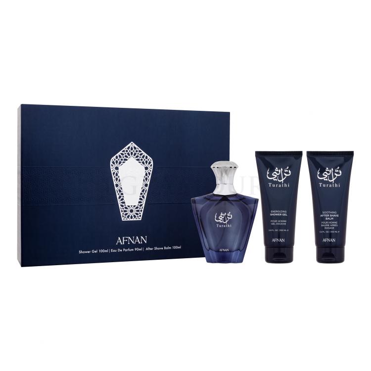 afnan perfumes turathi blue woda perfumowana 90 ml   zestaw 