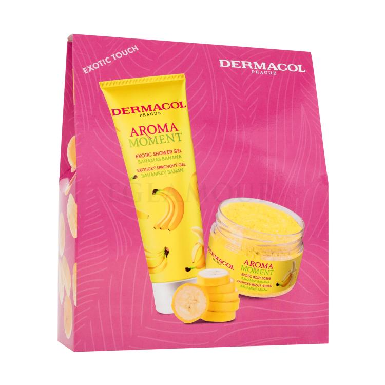 Dermacol Aroma Moment Bahamas Banana Zestaw żel pod prysznic Bahamas Banana 250 ml + peeling do ciała Bahamas Banana 200 g